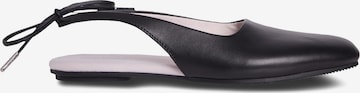 melns Calvin Klein Balerīnas ar siksniņu: no priekšpuses