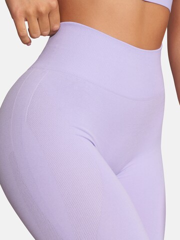 GOLD´S GYM APPAREL Skinny Leggings 'GOLDIE' in Purple