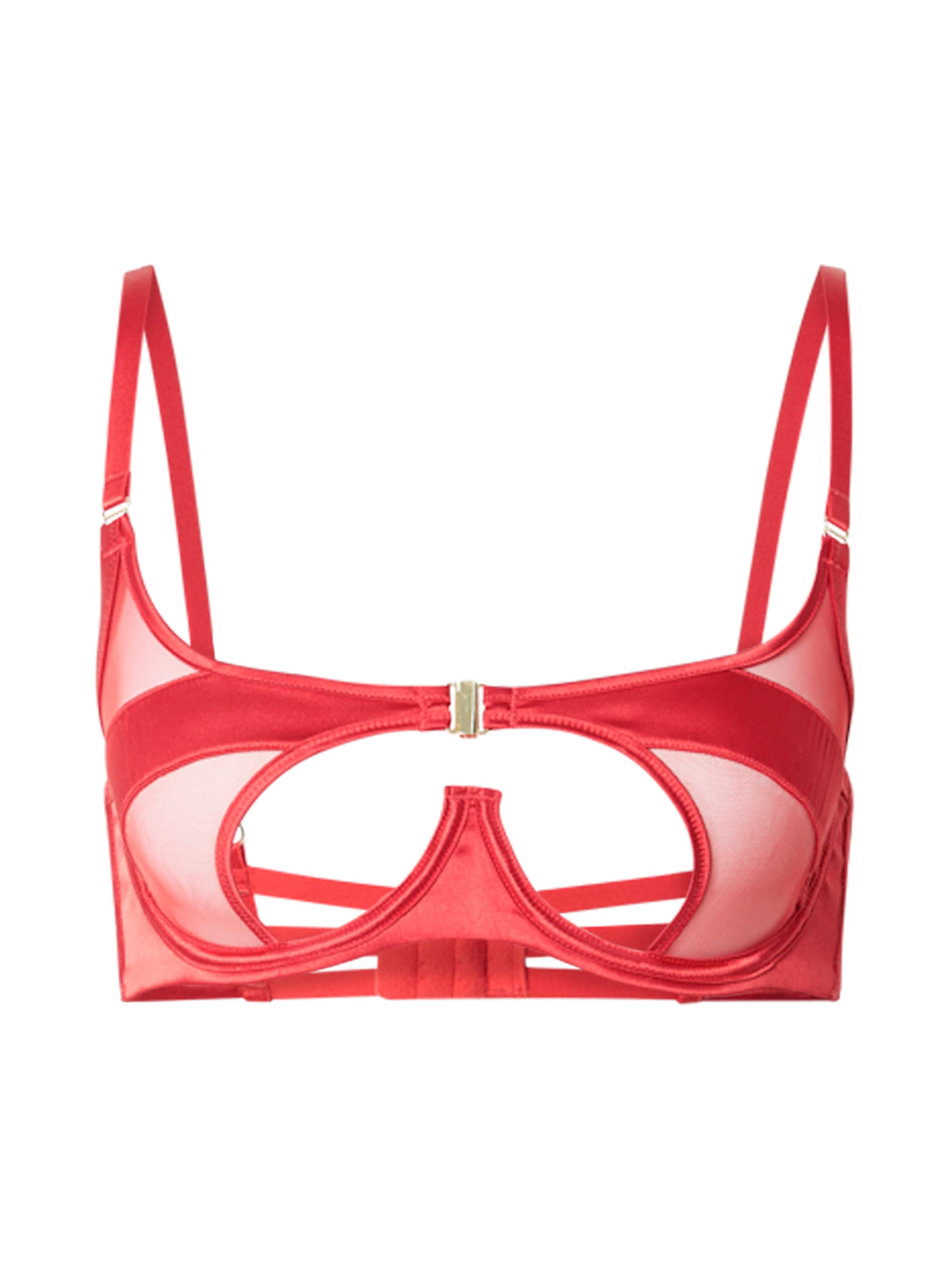 Hunkemöller Bustier Melltartó 'Vienna' - piros: elől