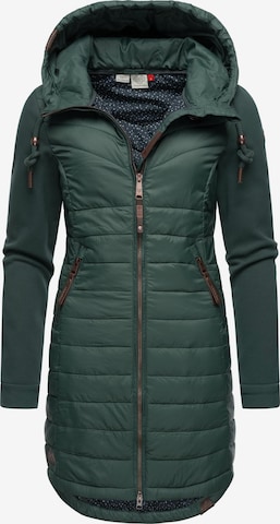 Ragwear Between-Seasons Coat in Green: front