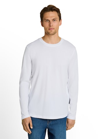 TOM TAILOR DENIM Тениска в бяло: отпред