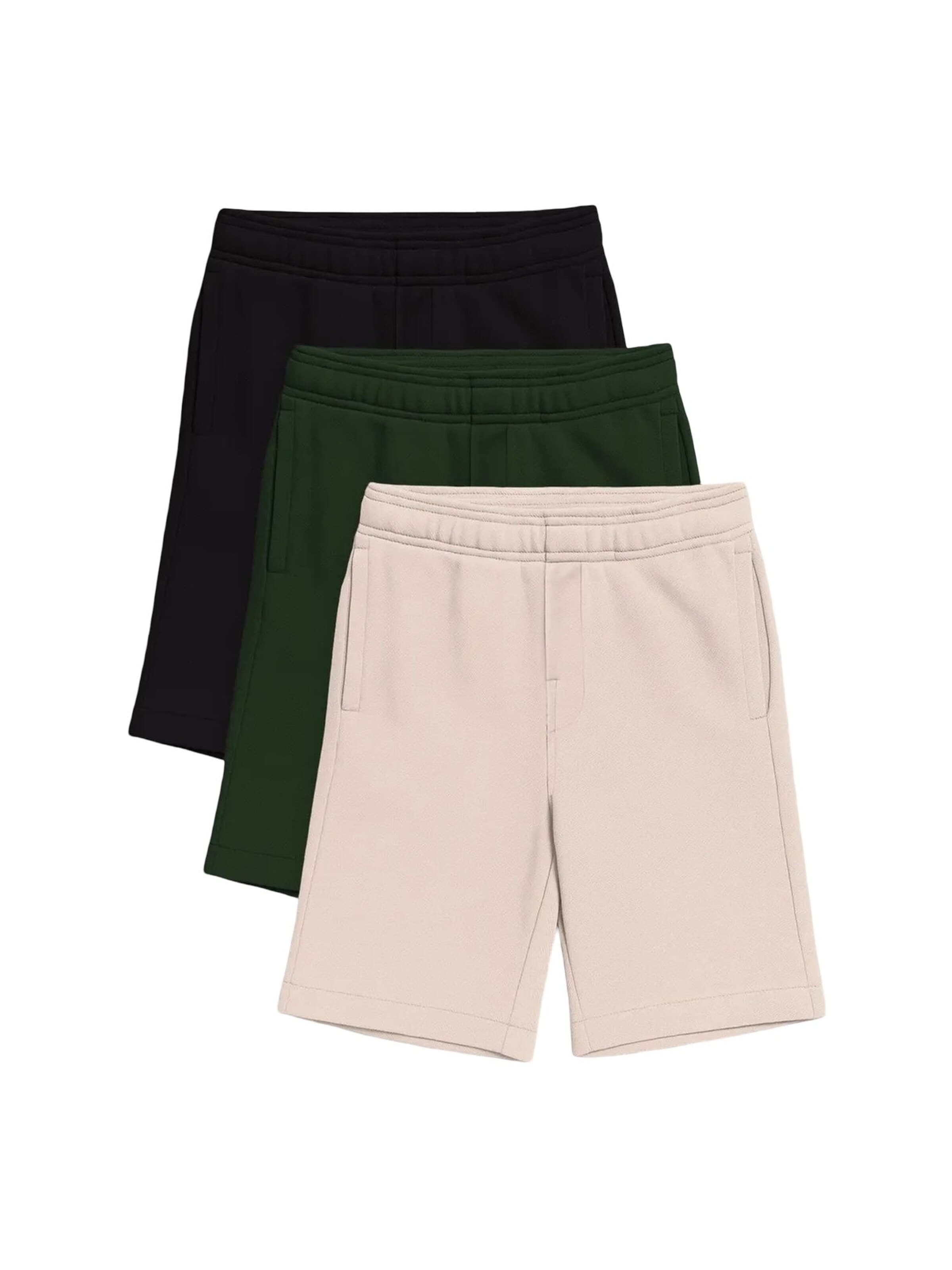 Tommy Life Broek 'TOMMY 3er-Pack Jerseeshorts mit Kordelzug' in Gemengde kleuren: voorkant