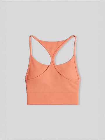 Tommy Life Classic Bra 'TOMMY Damen-Figurbetontes Crop-Active-Top' in Orange