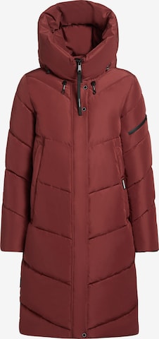 Manteau d’hiver 'Jange' khujo en rouge : devant