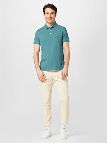 TOMMY HILFIGER - Camisa 'Core 1985' em verde