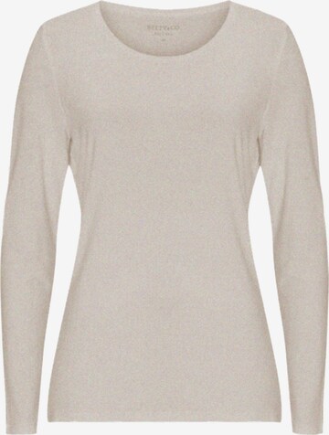 T-shirt Betty & Co en beige : devant