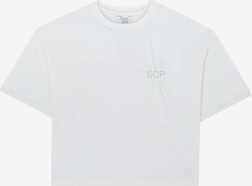 T-shirt Scalpers en blanc : devant