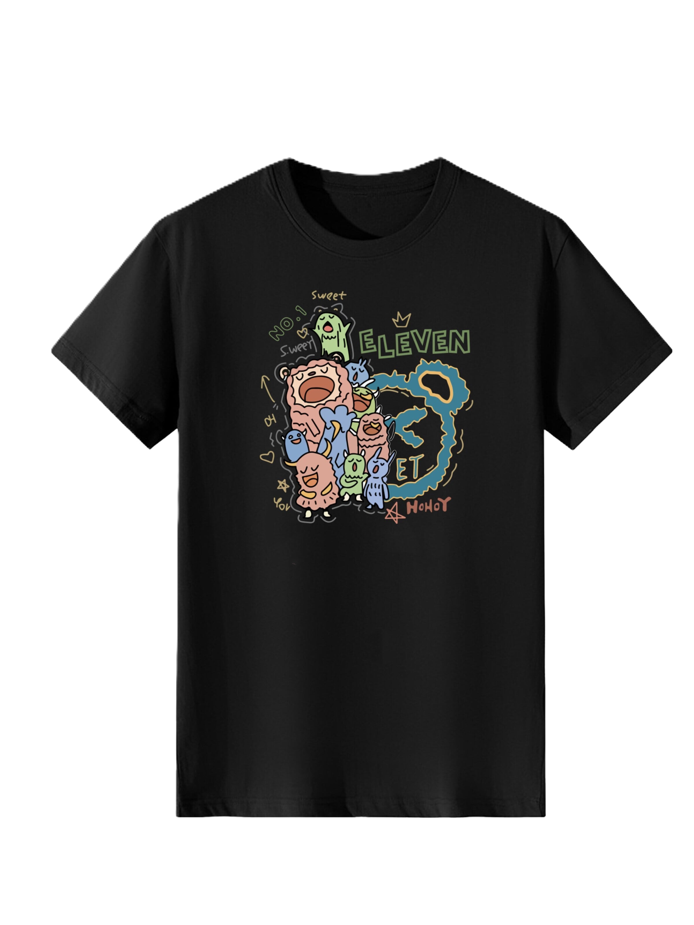 T-shirt LapaPlus en noir : devant