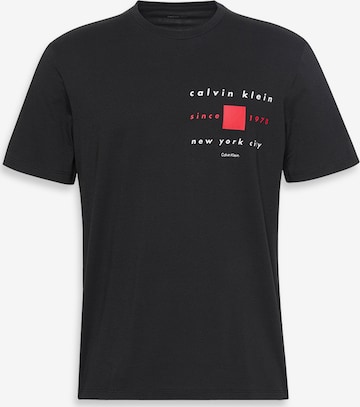 Calvin KleinMajica - crna boja: prednji dio