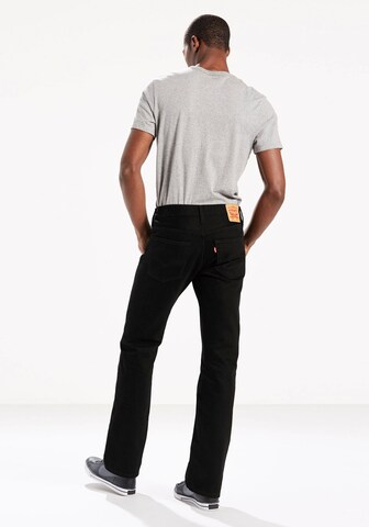 LEVI'S ® Regular Jeans '527™ Slim Bootcut' in Zwart