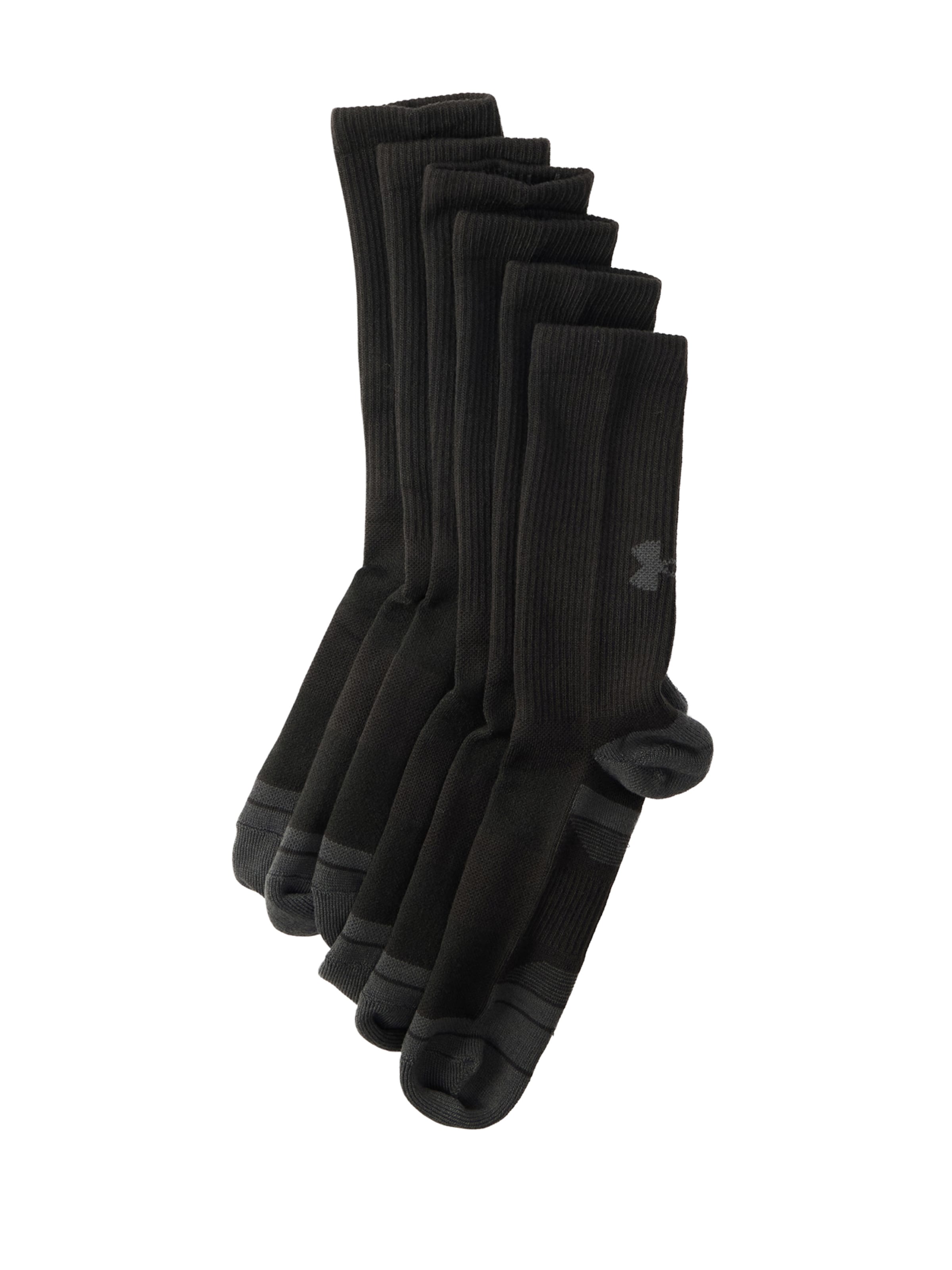 Chaussettes de sport UNDER ARMOUR en noir : devant