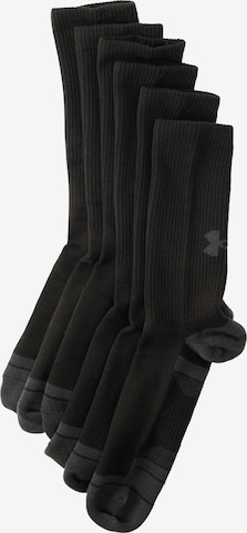 Chaussettes de sport UNDER ARMOUR en noir : devant