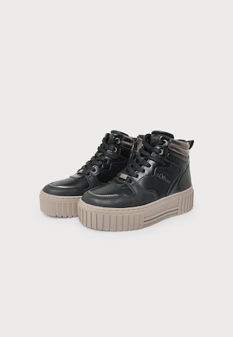 s.Oliver - Botim com fivela em preto