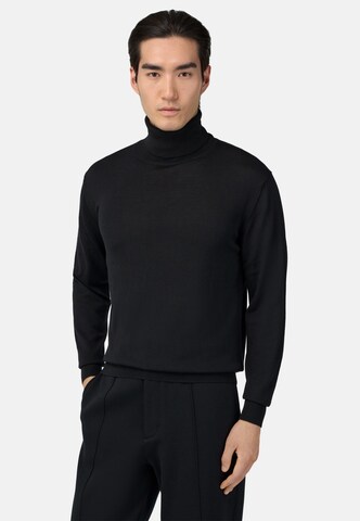 Pull-over Boggi Milano en noir : devant