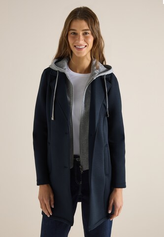 CECIL Between-Seasons Coat in Blue: front
