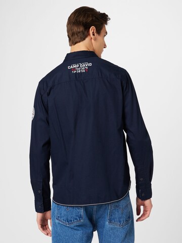 CAMP DAVID Regular fit Button Up Shirt 'Laser Sailing' in Blue