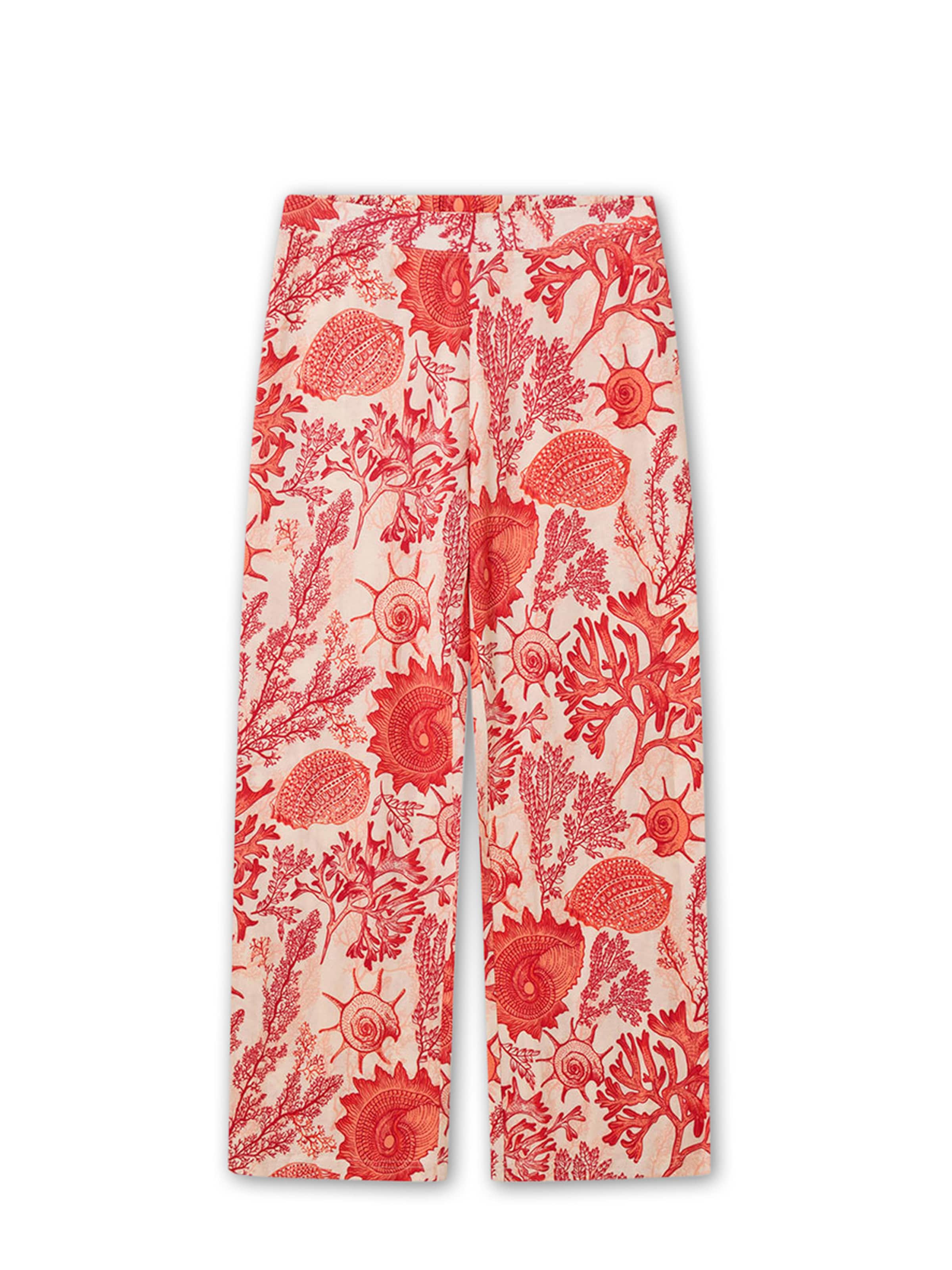 Gisela Pidžaamapüksid, värv punane: eest vaates