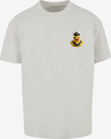 F4NT4STIC T-Shirt 'Rubber Duck Captain' in Grau: predná strana