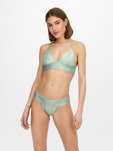 ONLY Triangle Bikini in Green: front