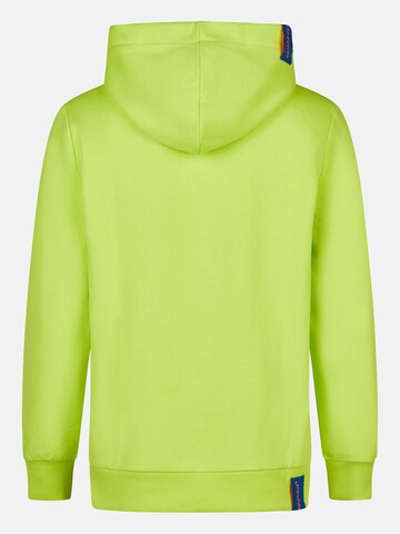 salzhaut Sweatshirt 'Heff - Moin' in Green: back