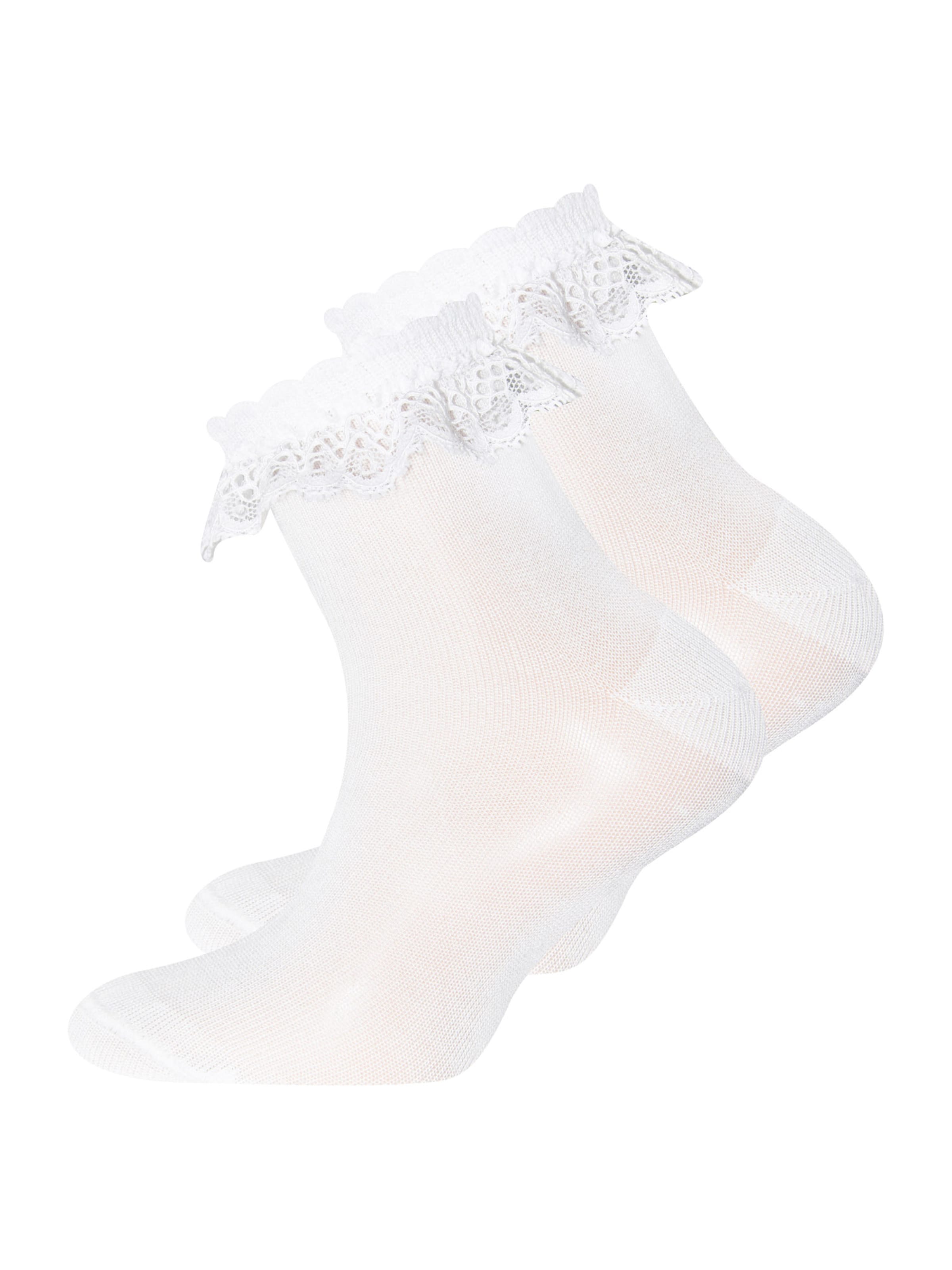 EWERS Regular Socks in White: front