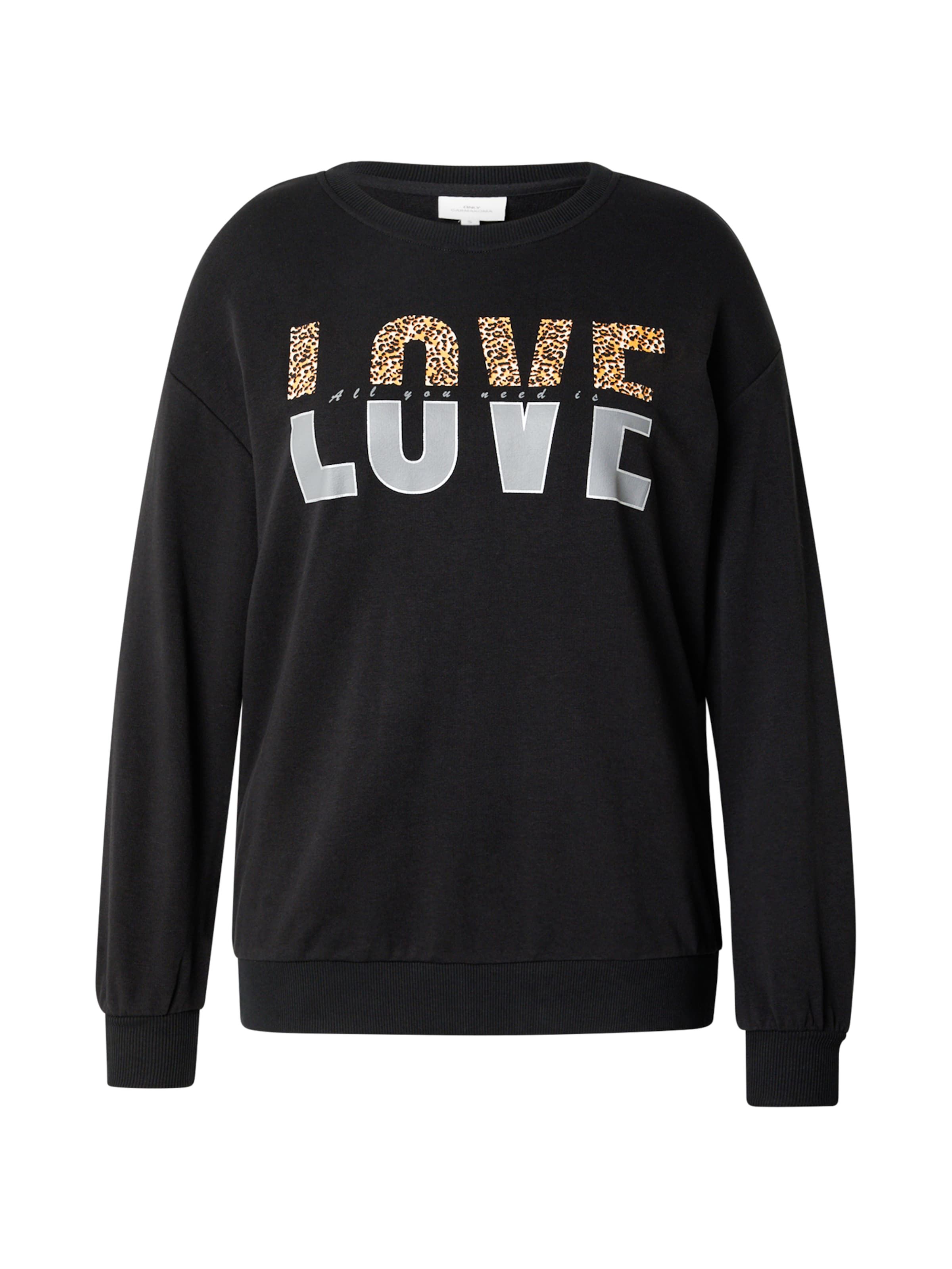 ONLY Carmakoma - Sudadera 'Carkrissy' en negro: frente