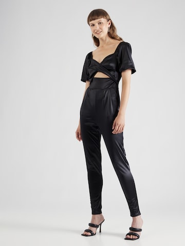 WAL G. Jumpsuit 'BENNY' in Zwart: voorkant