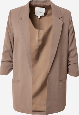 SOAKED IN LUXURY Blazer 'Shirley' in Brown: front