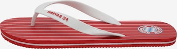 FC BAYERN MÜNCHEN Beach & Pool Shoes 'Essential' in White: front