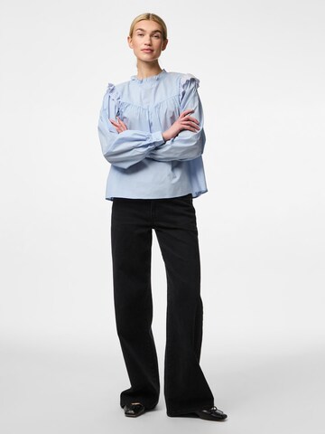 PIECES Blouse 'VELA' in Blauw