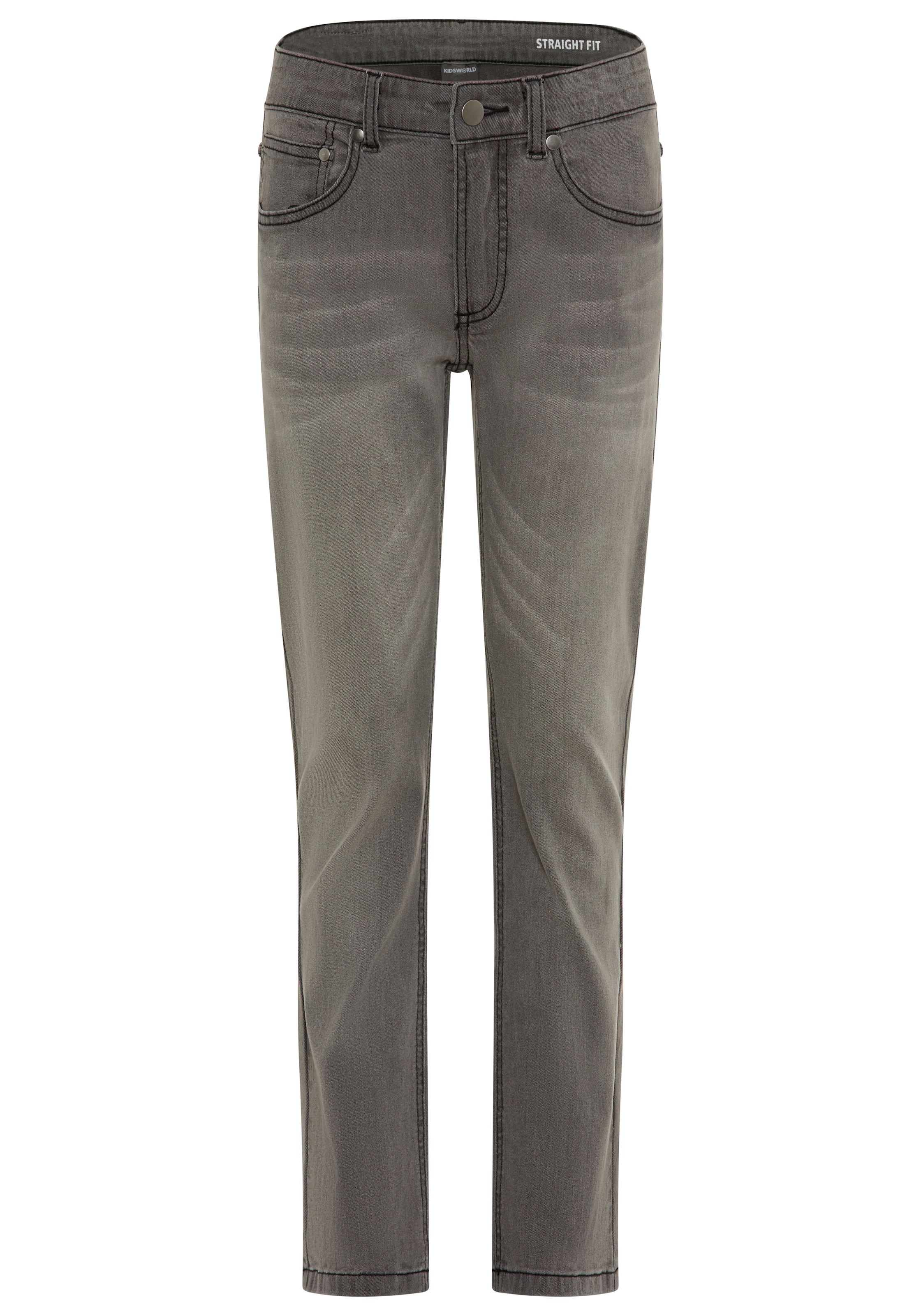 Kidsworld Regular Jeans in Grey: front