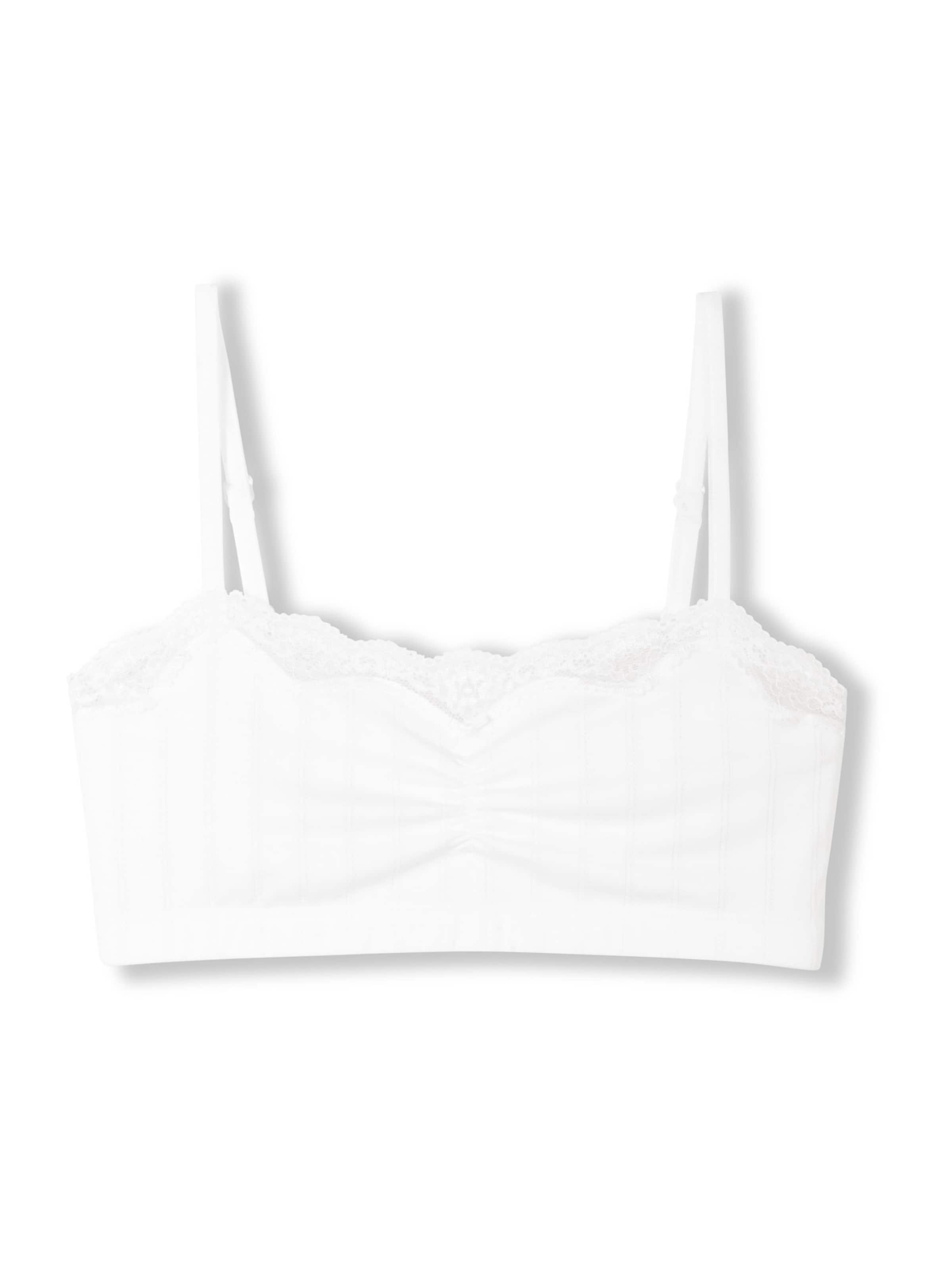 CALIDA Bygelfri Behå i vit: framsida