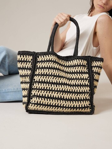 Sac de plage 'Celija' Deeluxe en noir : devant