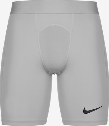 NIKE Skinny Sportshorts in Grau: predná strana