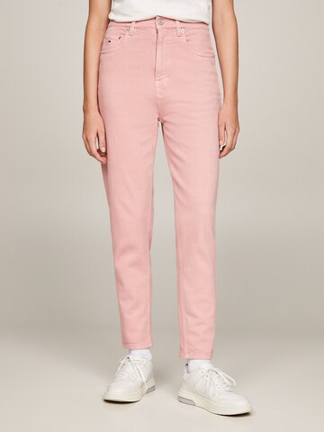 Regular Jean Tommy Jeans en rose : devant