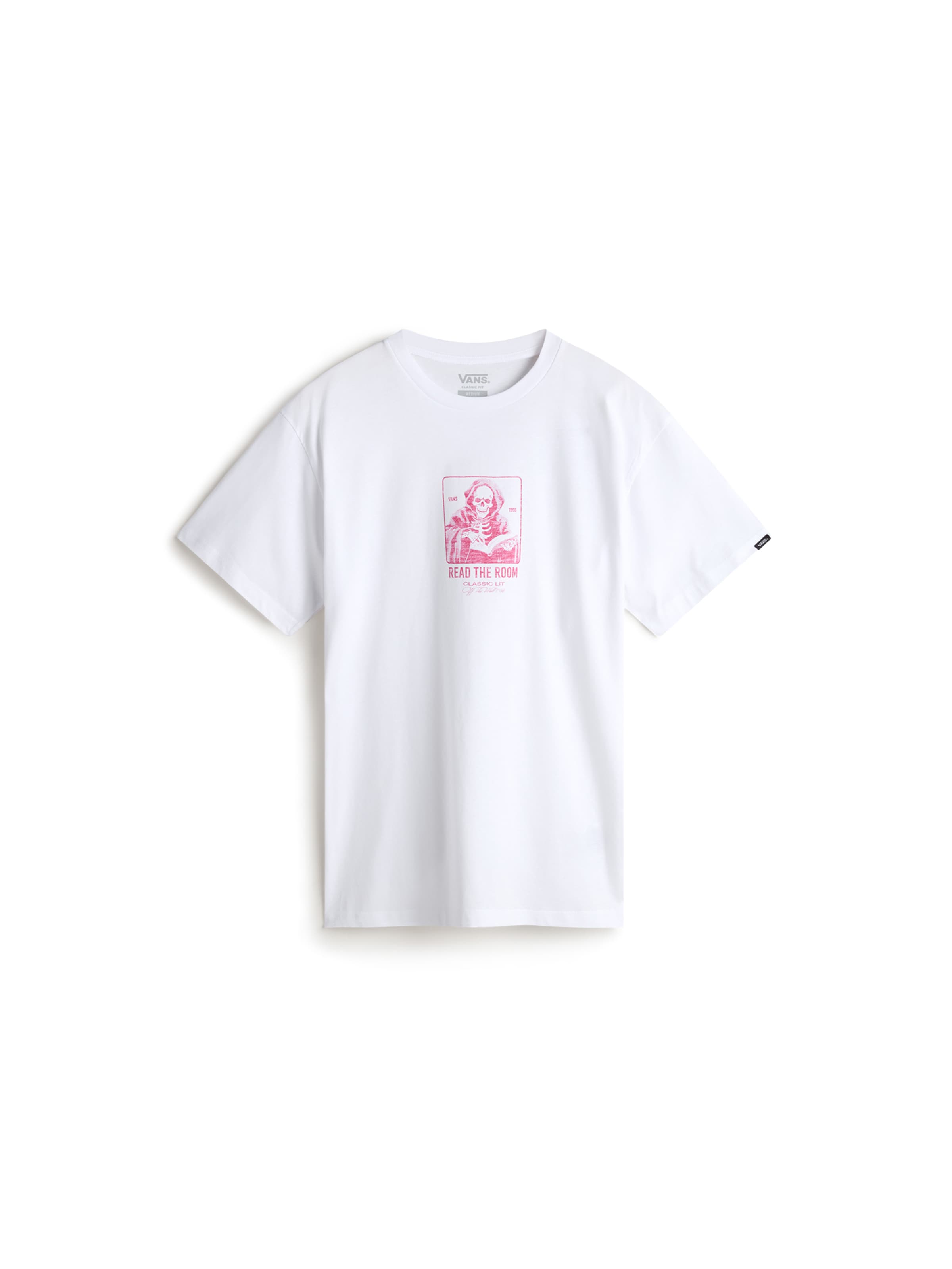 T-Shirt 'Read The Room' VANS en blanc : devant