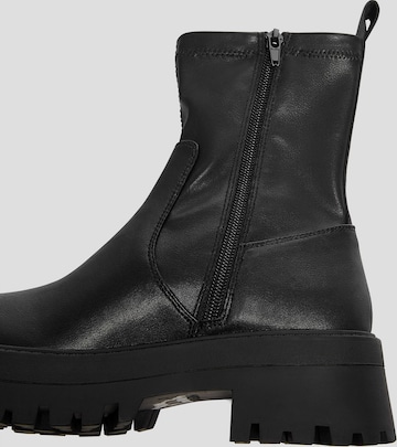 Pull&Bear Stiefelette in Schwarz