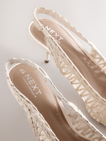 Décolleté sling 'Forever Comfort' di Next in bianco