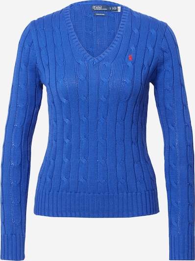 Polo Ralph Lauren Πουλόβερ 'KIMBERLY' σε μπλε ρουά / κόκκινο νέον, Άποψη προϊόντος