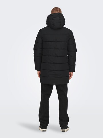 Only & Sons Winterjacke 'Melvin' in Schwarz