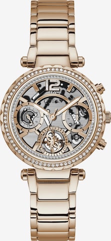 Orologio analogico 'SOLSTICE' di GUESS in oro: frontale