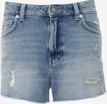 BIG STAR Regular Jeans 'AUTHENTIC GIRL' in Blauw: voorkant