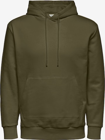 SELECTED HOMME Sweatshirt 'Jackman' in Green: front