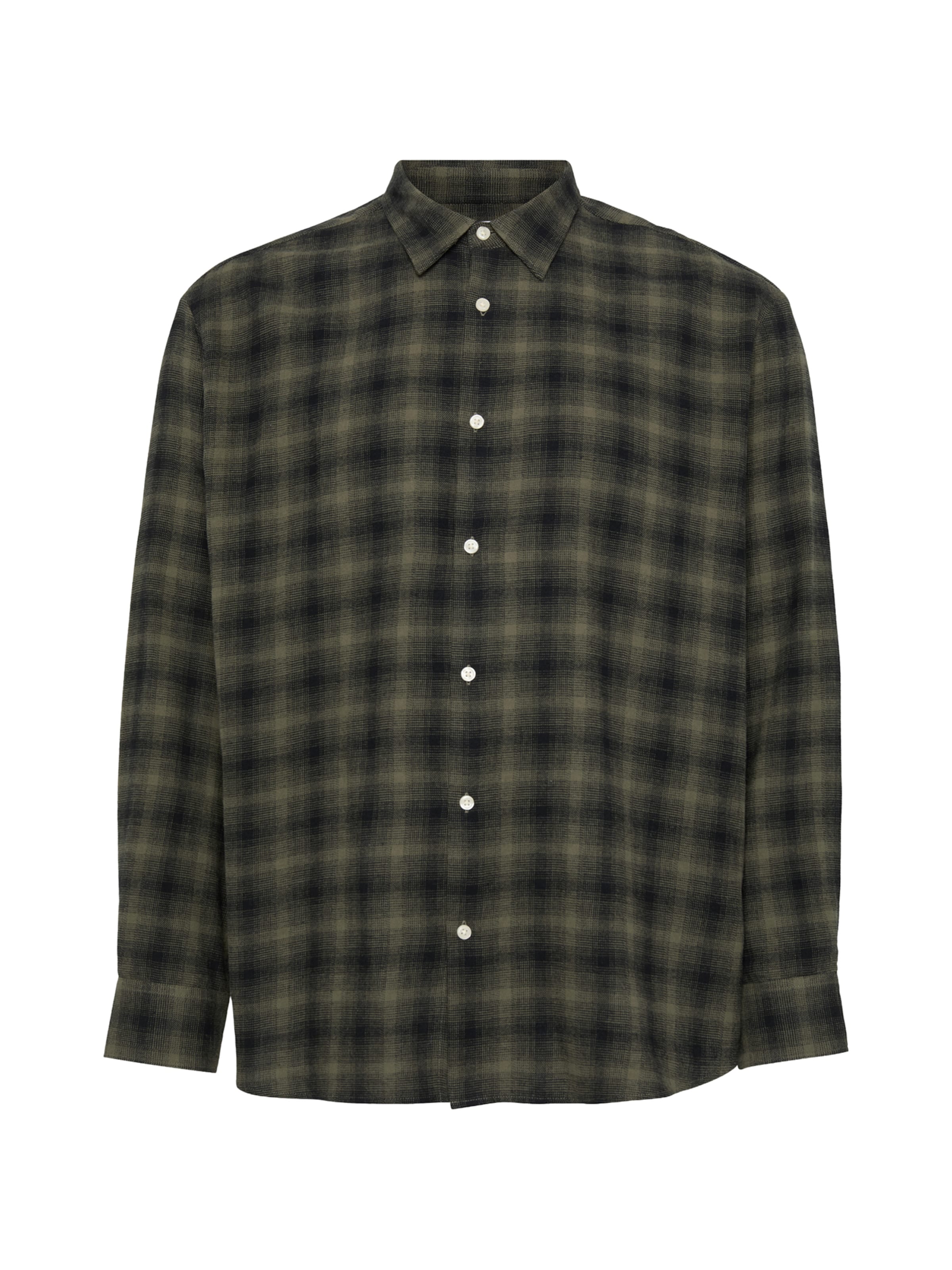 Jack & Jones Plus Regular fit Button Up Shirt in Green: front