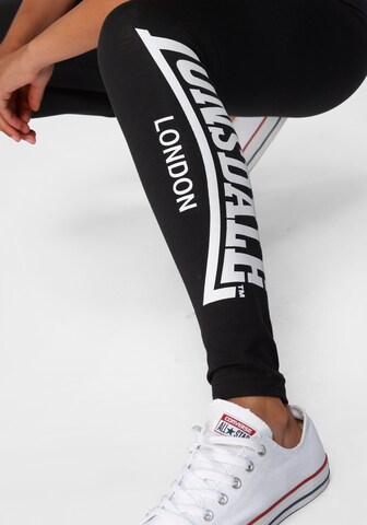 LONSDALE Skinny Leggings in Black