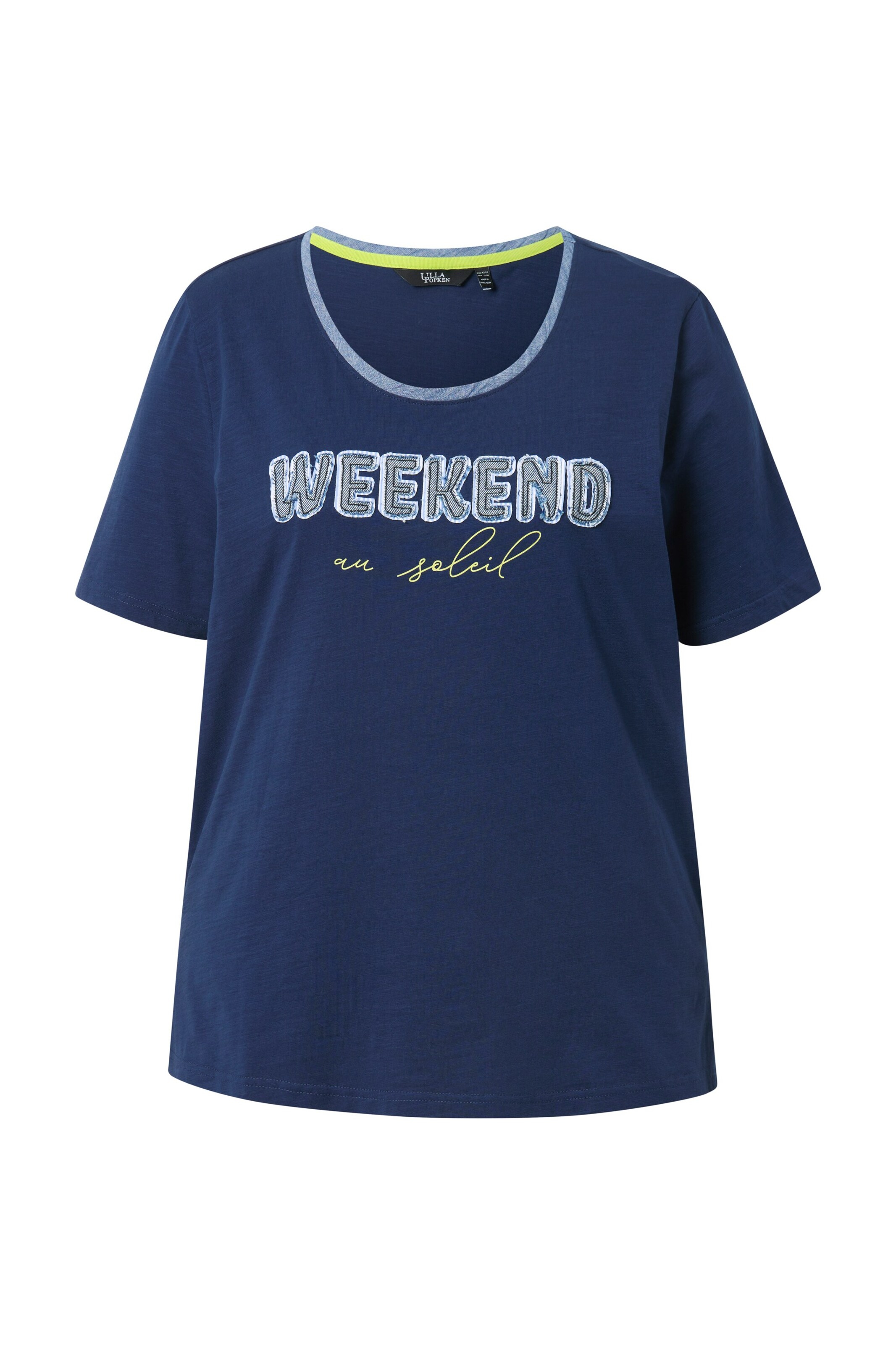 Ulla Popken Shirt in Blauw: voorkant