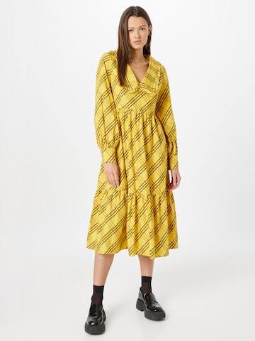 GLAMOROUS Shirt Dress in Yellow: front