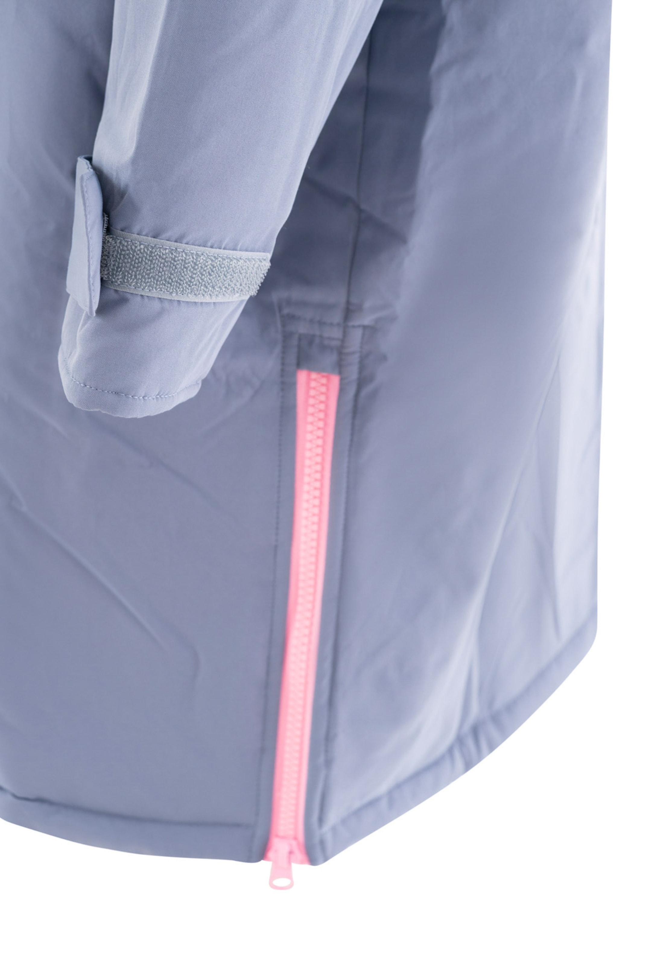 Zwillingsherz Wintermantel in Blauw: zijkant
