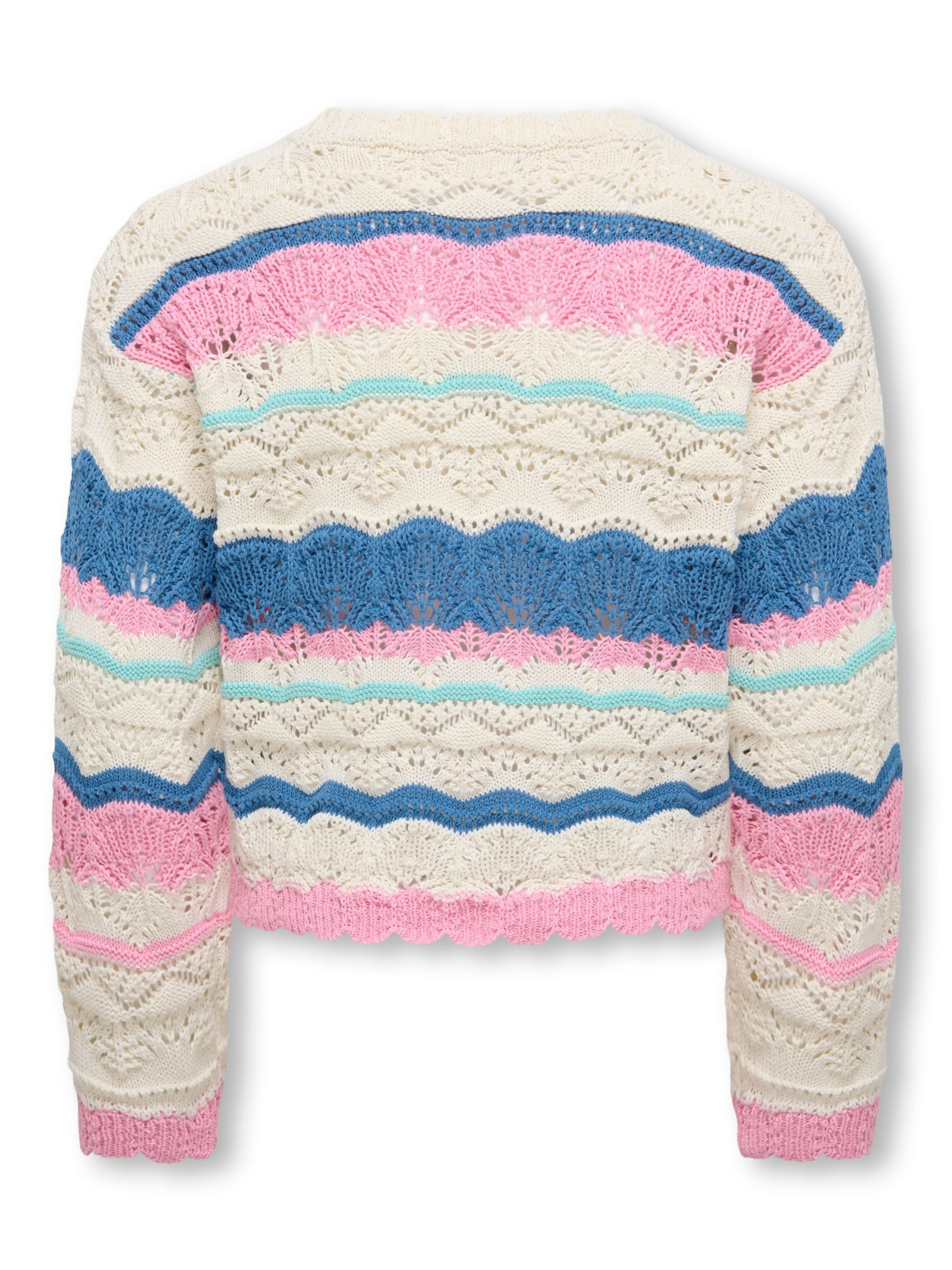 ONLY GIRLS Pullover 'KOGDonna' i hvid