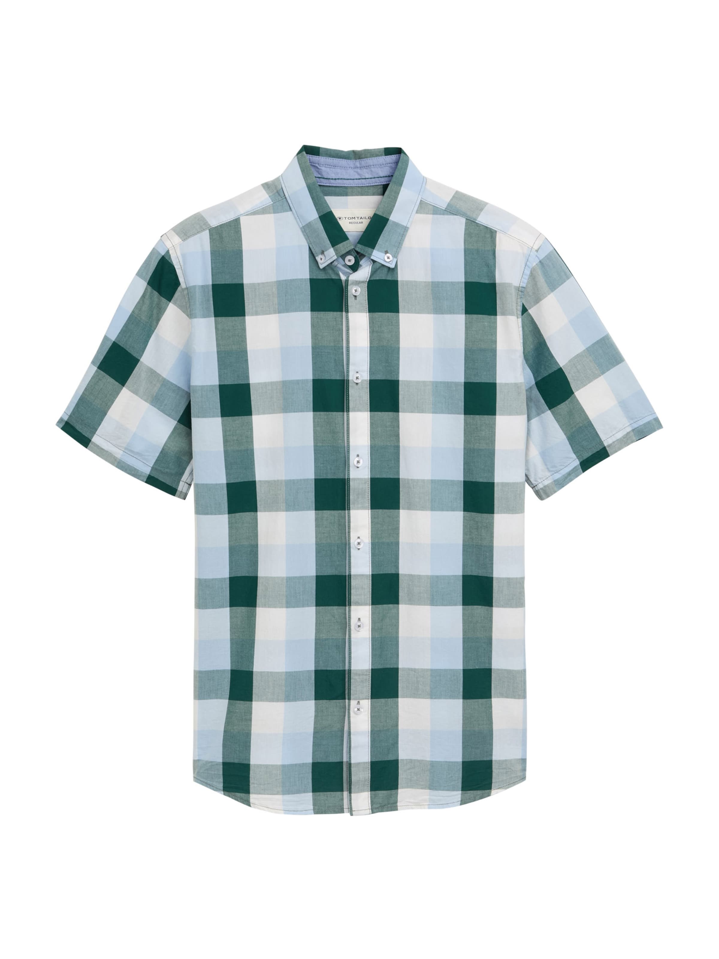 Coupe regular Chemise TOM TAILOR en blanc : devant